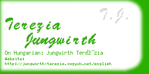 terezia jungwirth business card